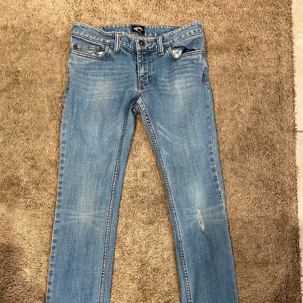 Vans Women's Straight Leg Jeans in Medium Blue Wash
